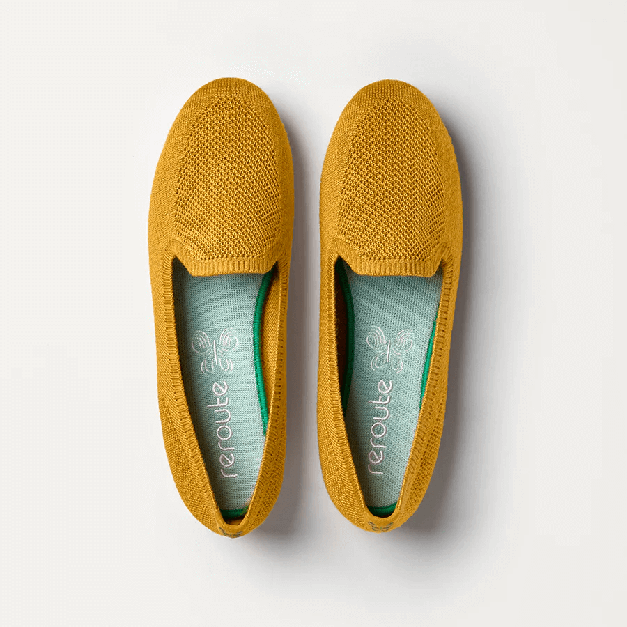 Stylish Saffron Sugar Loafers for Women - Reroute